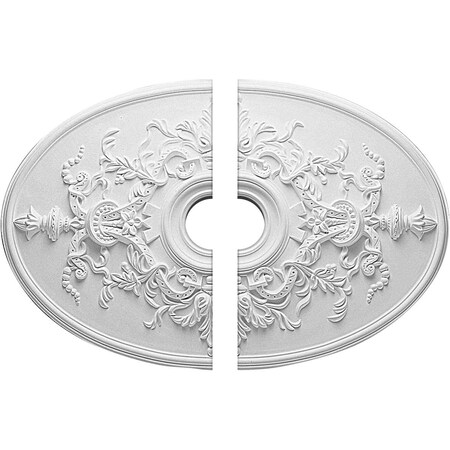 Ekena Millwork Alexa Ceiling Medallion, 30 3/4"W x 21 1/4"H x 3 7/8"ID x 1 5/8"P CM21X30AL2